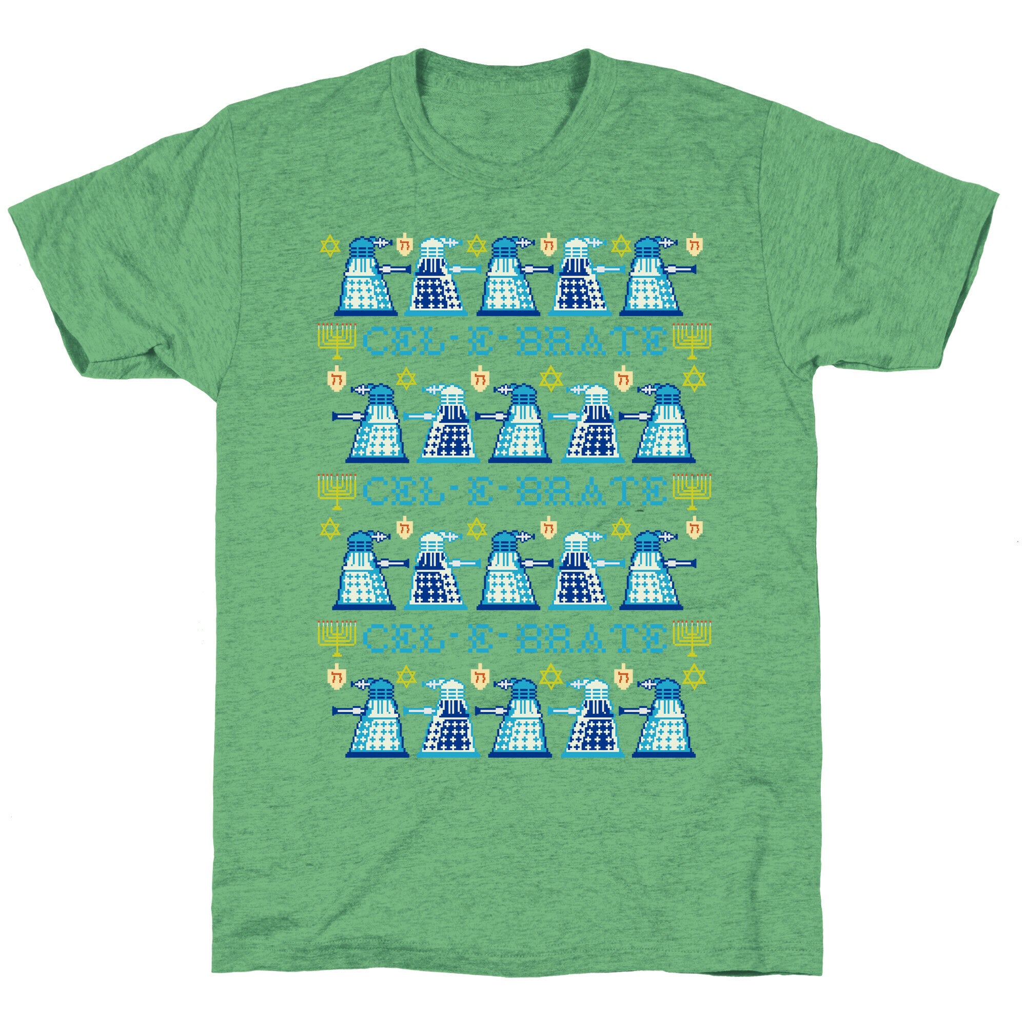Dalek Hanukkah Sweater Unisex Triblend Tee